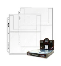Lot of 20 BCW 3-Pocket 4x6 Postcard / Photo Pages binder sheets