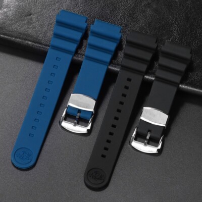 20-22mm Rubber Watch Band For SEIKO Prospex Turtle SRP777 SRP779