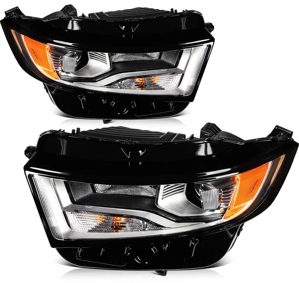 Headlights Assembly For 2015-2018 Ford Edge SE SEL Titanium w/Projector Pair Foto 3 de 4