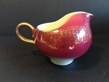 Homer Laughlin Porcelain Creamer F52N8 USA 4" tall x 5.5" over handle