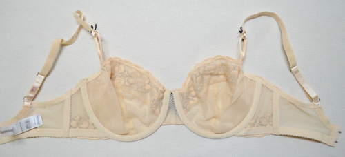 Fayreform Women's Cream/Beige Lace Underwire Balconette Bra Size AUS/NZ 10E - Picture 21 of 22