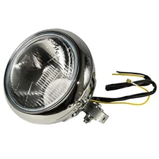 360 TWIN HARLEY DAVIDSON 7″ HEADLIGHT BATES BOTTOM MOUNT STYLE 67702-35 68787-10