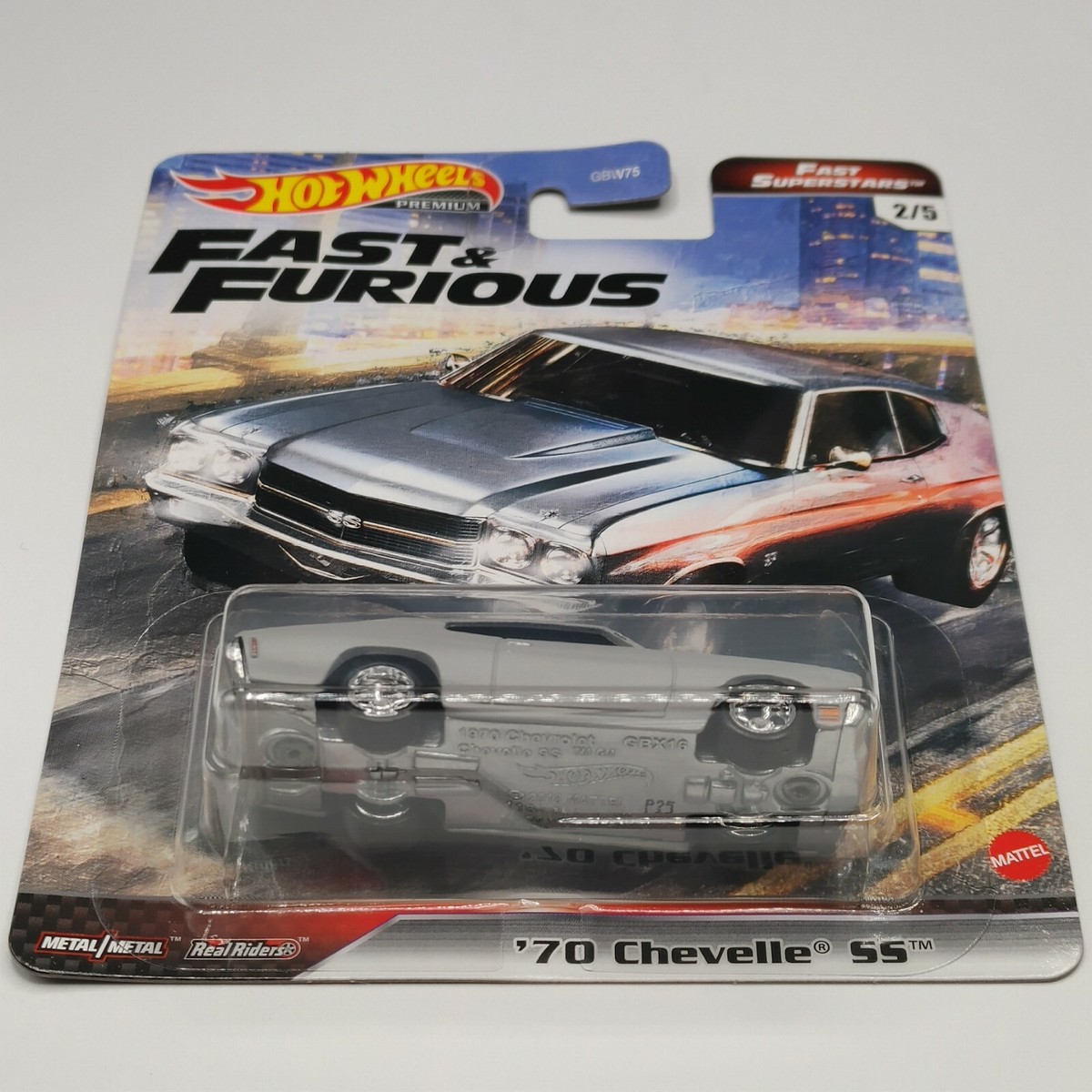 Hot Wheels Chevy Chevelle SS 70 Fast and Furious GBW75-956M 1/64