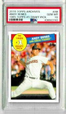 2016 Topps Archives Andy Benes 1985 Topps #1 Draft Pick PSA 10