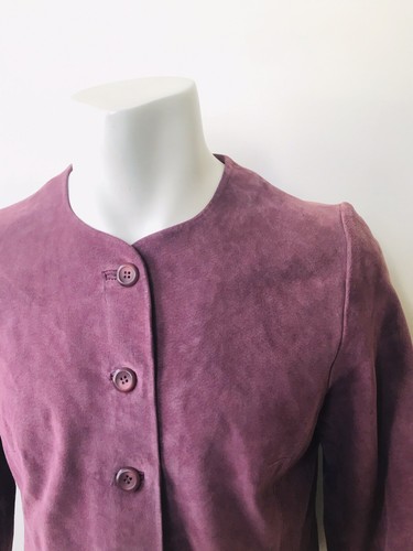 Pendleton Women's Vintage Purple Leather Jacket - New - Size M Petite - $178 - Picture 7 of 9