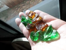 andara crystal - monatomic andara glass - 45 grams - 11 pieces - JA29