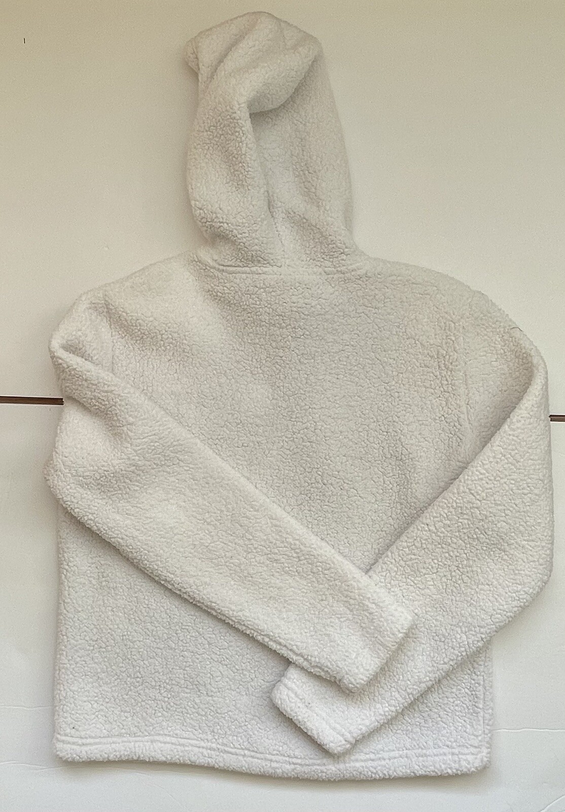 Felpa con cappuccio Fila BIANCA a maniche lunghe massello pullover casual taglia M