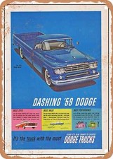 Metal Sign - 1959 Dodge Trucks Ad Vintage Ad Metal Sign - 1959 Dodge Trucks Ad Vintage Ad