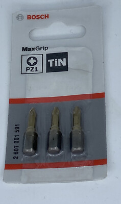 Bosch Schrauberbit Max Grip, PZ 1, 25 mm, 3er-Pack