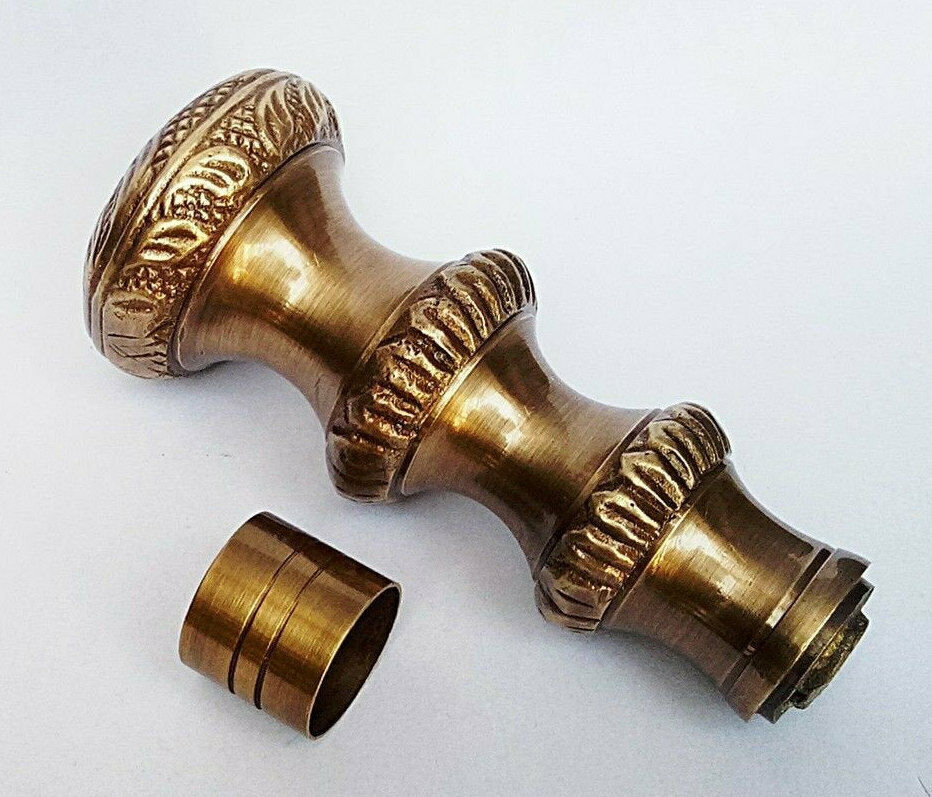New Brass Dolphin Handle Wood Shaft Cane New Brass Dolphin Handle Wood Shaft Cane