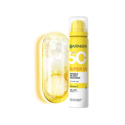 Garnier SuperUV Invisible Air Mist Sunscreen SPF50 PA++++ UVA/B for Broad