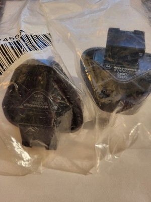 2 New and Unused OEM Motorola SYN7455A UK Travel AC Adapter 3-Prong Plug