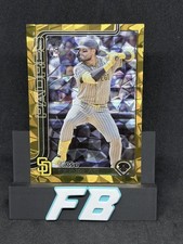 2025 Topps Update Series Tirso Ornelas #/50 Rookie Card Gold Diamante Padres