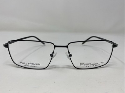 Precision 130 Black 58-17-145 Metal Full Rim Eyeglasses Frame B915