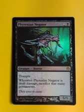 Phyrexian Negator. FOIL Horror Rare  Magic the Gathering Card.