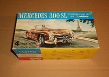 Hubley MERCEDES 300 SL Model Kit-Built Kit With Extra Parts And Decals Open Box