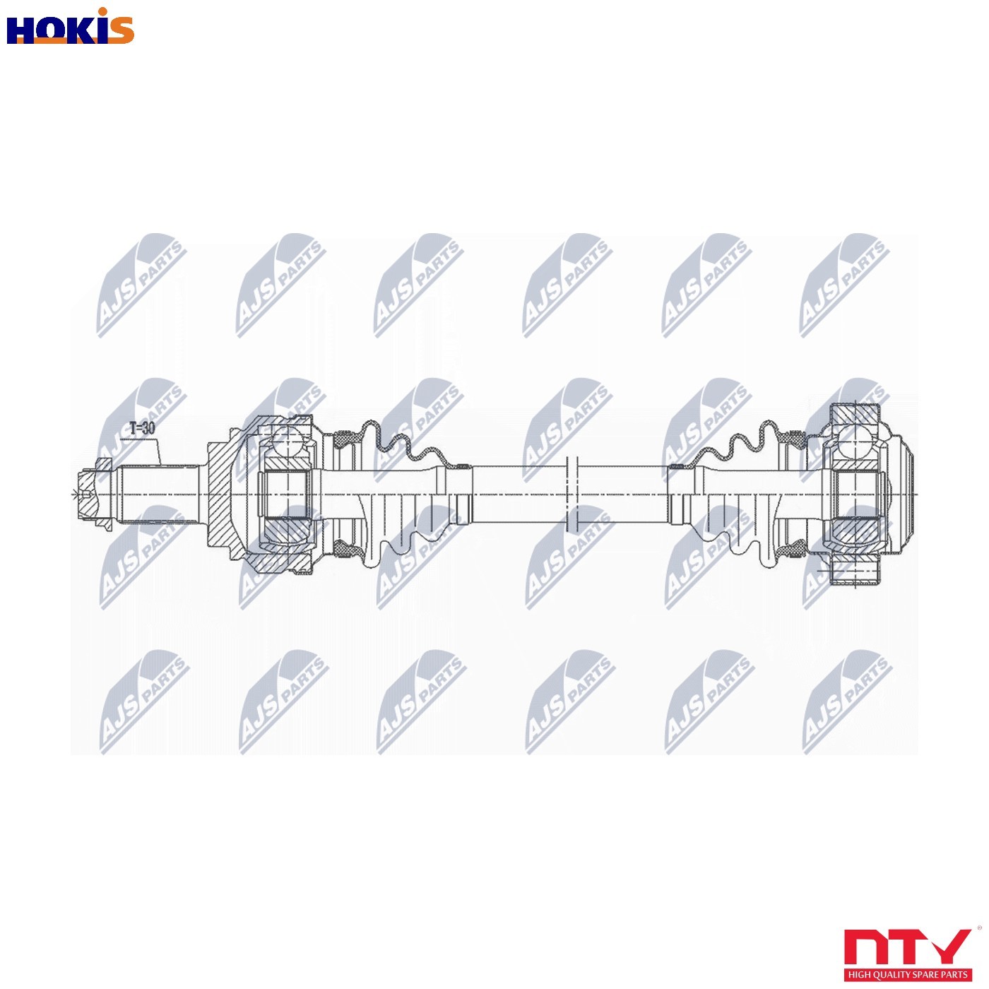 Driveshaft Rear Axle Left Automatic Transmission NPW-BM-192 NTY for BMW 5 - Image 6
