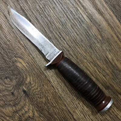 Vintage 60s 70s Schrade-Walden USA H-15 Utility Hunter Knife