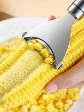 Stainless Steel Corn Cob Peeler Stripper Remover Kitchen Cutter Thresher Tool US