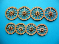 8 Items: Wheels - Diorama Construction / Carriage Loading / Cargo Carriage -