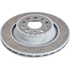 A.B.S. 2X Disque De Frein Ø330Mm Arrière Perforé/Intérieur Pour Maserati Levante