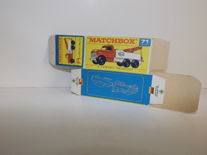 MATCHBOX REG. WHEEL NO. 71-C FORD HEAVY WRECK TRUCK EMPTY BOX ONLY