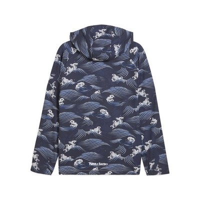 PUMA X Saysky Graphic Full Zip Jacket Mens Blue Casual Athletic