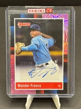 2022 Panini Donruss Wander Franco 1988 Retro PinkFireworks Auto/199 R88S-WF JSCA
