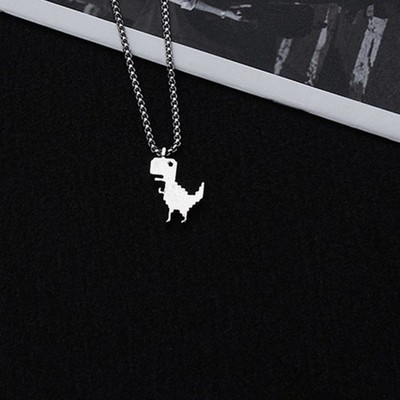 Necklace Rapper Necklace Dinosaur Clavicle Chain Jewelry Gifts for Women Men Kid