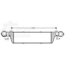 Ladeluftkühler für Mercedes-Benz E-Klasse Kombi W210 S210 E 220 T CDI