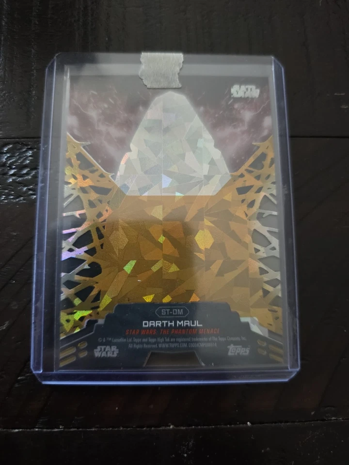 2024 Star Wars High Tek DARTH MAUL Shadow Tek Gold SSP 05/25 - Image 2 of 2