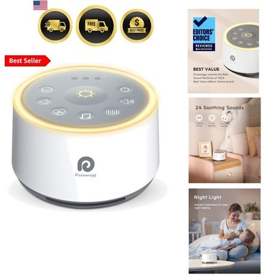 D1 Sound Machine Baby - White Noise Machine for Baby with Night Light, 24 Hig...