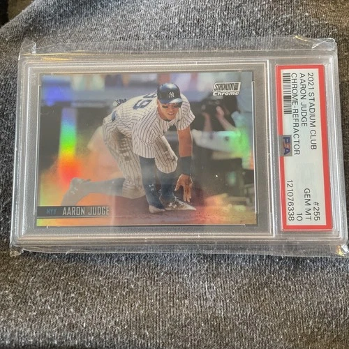 2021 Stadium Club Aaron Judge Chrome Refractor #255 PSA 10 🔥