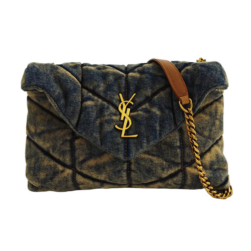 Yves Saint Laurent PUFFER Mini bags Denim - Jeans