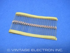 (100) RGA RN55D Metal Film Resistors: 301kOhms (301000 Ohms 301K), 1%, 1/4 W