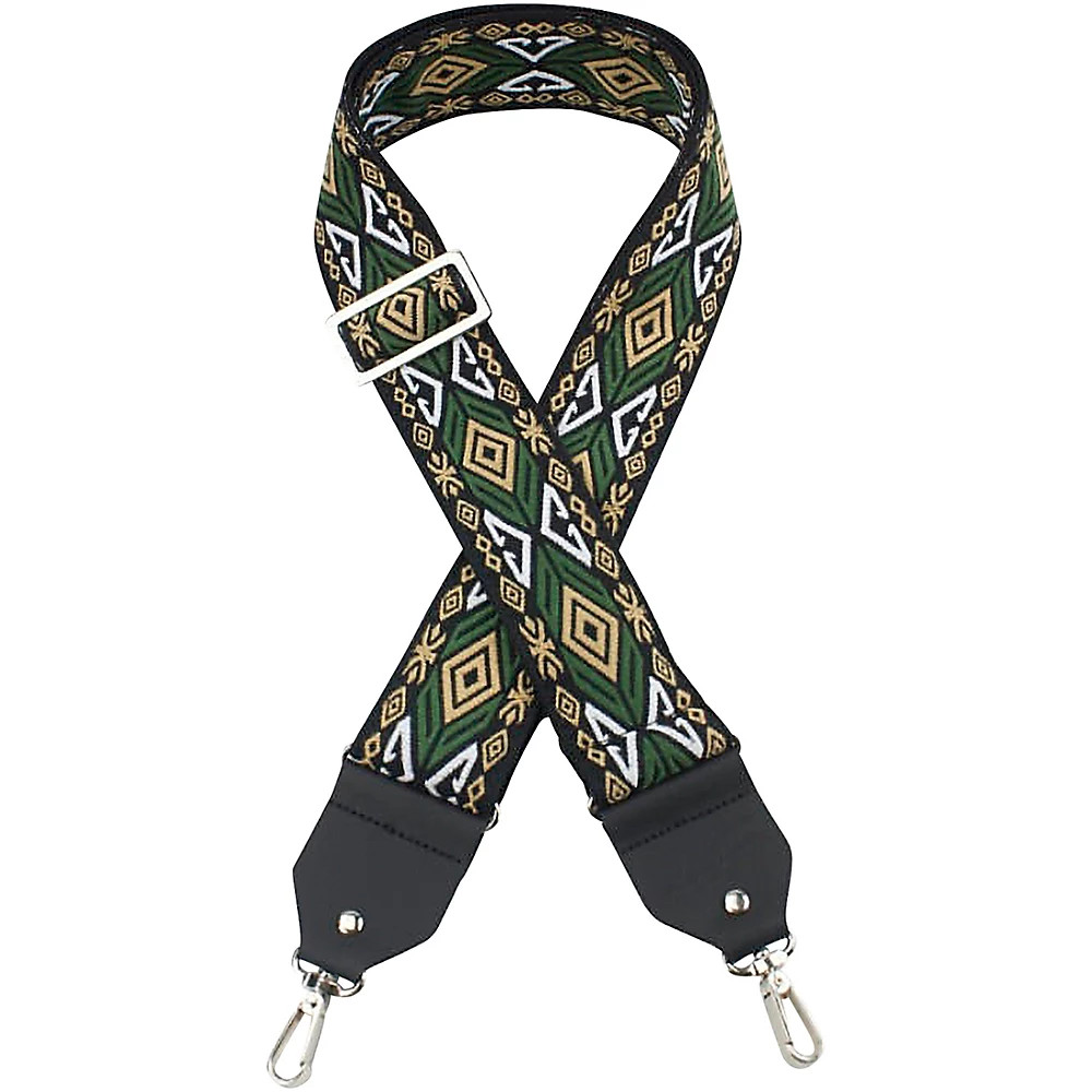 Henry Heller Deluxe Jacquard Banjo Strap Green 4790₽
