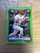 2026 Bowman Bryce Harper Neon Green Border /399 #7 Phillies