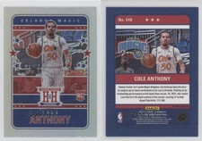 2020 Panini Chronicles Hometown Heroes Optic Silver Cole Anthony #548 Rookie RC