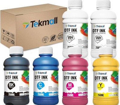 Tekmall DTF  Ink  6 NEW 250 ml bottles for refill for DTF printers