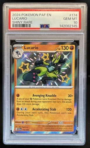 2024 Pokemon Paldean Fates Lucario #174/091 PSA 10 GEM MINT