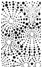 Really Great Stencils, Scattered Dots Stencil, 4.9x7.7", Spots, Circles, Flowers