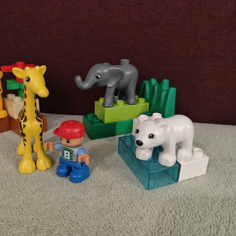 Lego Duplo 4962 - Le Zoo des Bébés Animaux - Complet girafe éléphant ours lion 2 - Photo 2/3