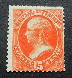 WEBSTER Interior Department Official Stamp #021
