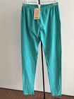 NWT Fabindia Chooridaar Tights Afghan Harem Yoga Pants 100% Cotton Turquoise L — photo 1