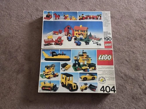 LEGO Vintage 190 Building Set With People & 404 Motorized Building Set W/ Boxes