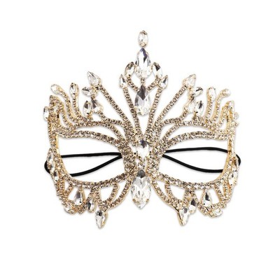 Übertriebene Strass Maske Schmuck Handarbeit Design Gesichtsmaske Karneval Event