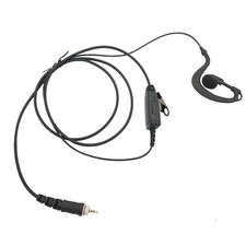 G Shape Earhook Two Way Radio Earpiece Ptt Mic Headset Walkie Talkie Headphon...