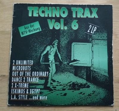 Techno Trax Vol. 6  -   2 × Vinyl, Schallplatten, LP, 1992