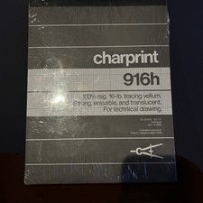 Tampon vélin traçage Charrette Charprint 916H 8,5 x 11. 50 feuilles