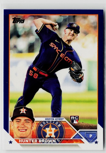 Hunter Brown 2023 Topps #111 Royal Blue Houston Astros | eBay